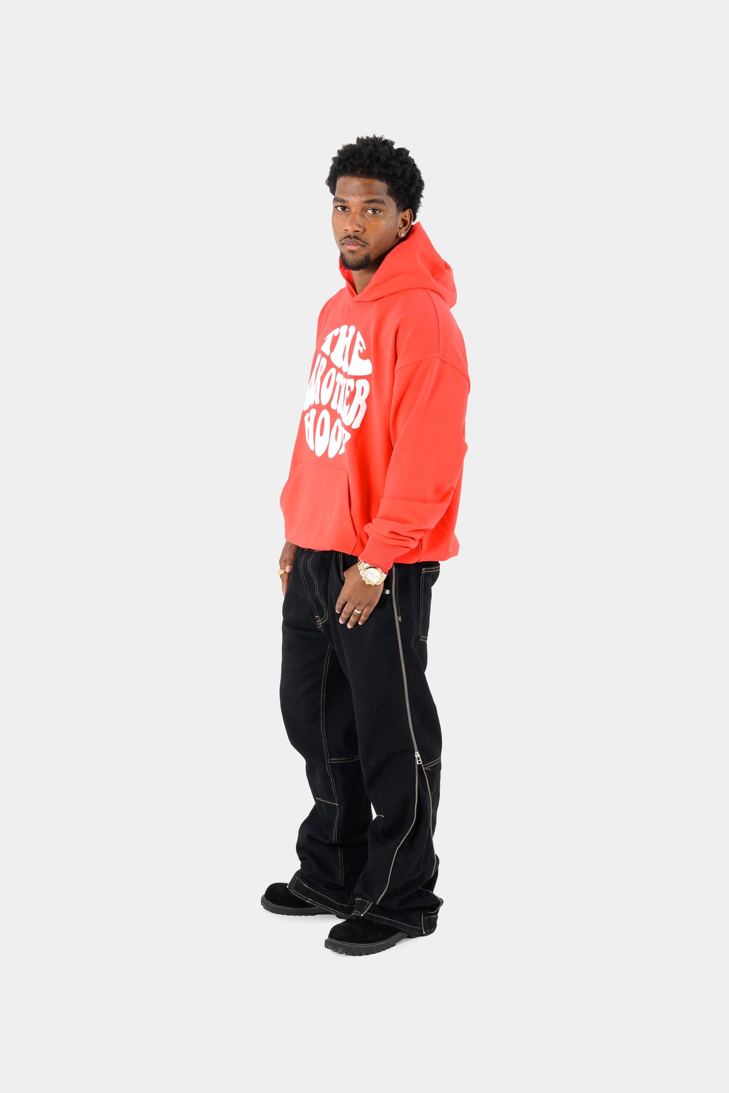 TBH LOGO HOODIE [RED]